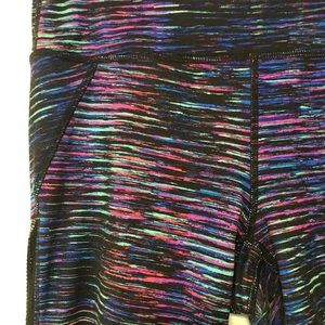 Athleta Chaturanga Tuxedo Stripe High Rise Tight